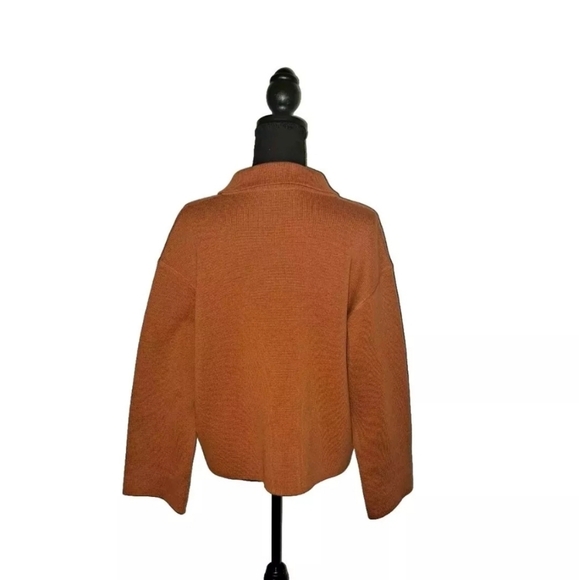 Annette Görtz Orange German Sweater Women Size Medium Button Up Cardigan B22#21 - Picture 3 of 12